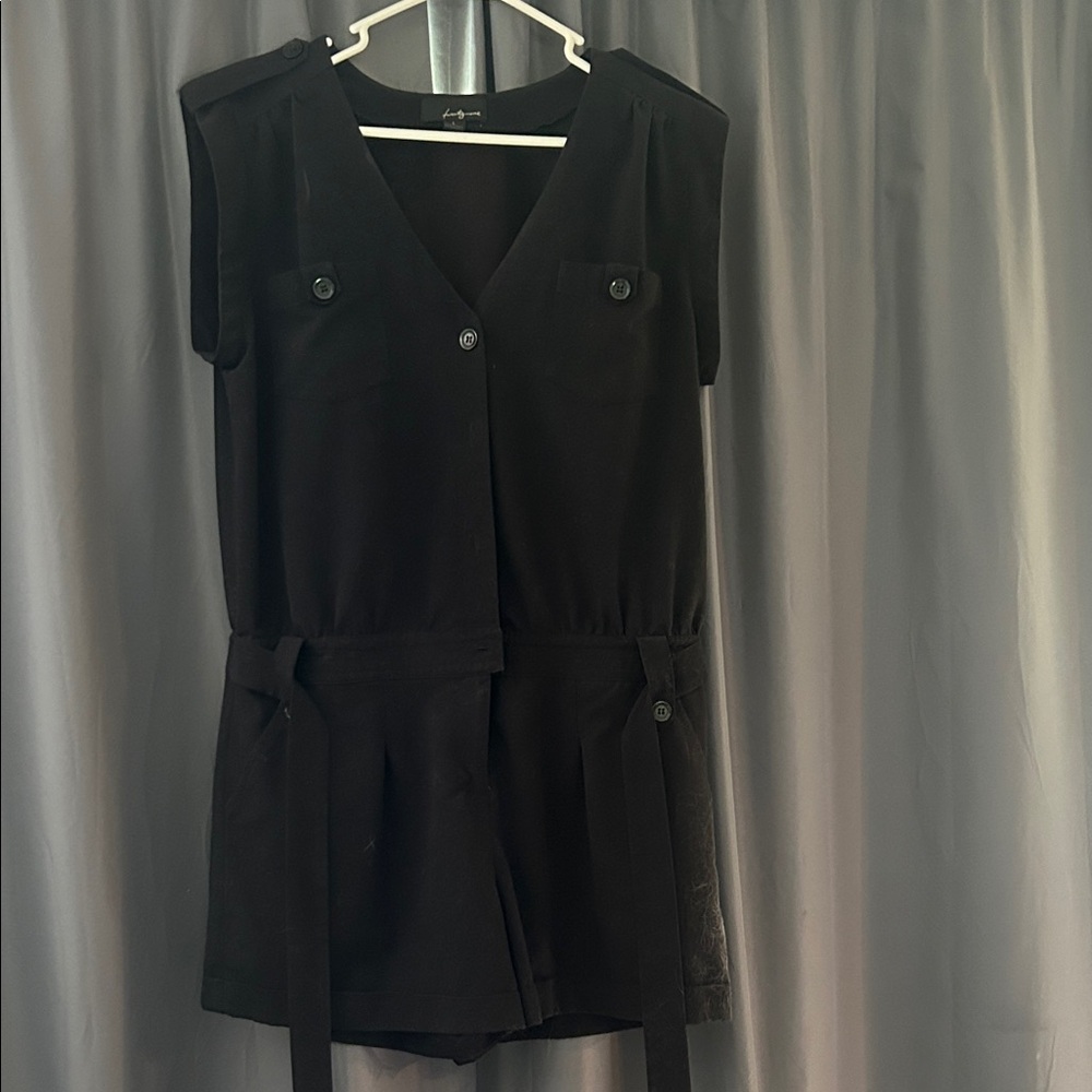Forever 21 Black Button-Up Romper